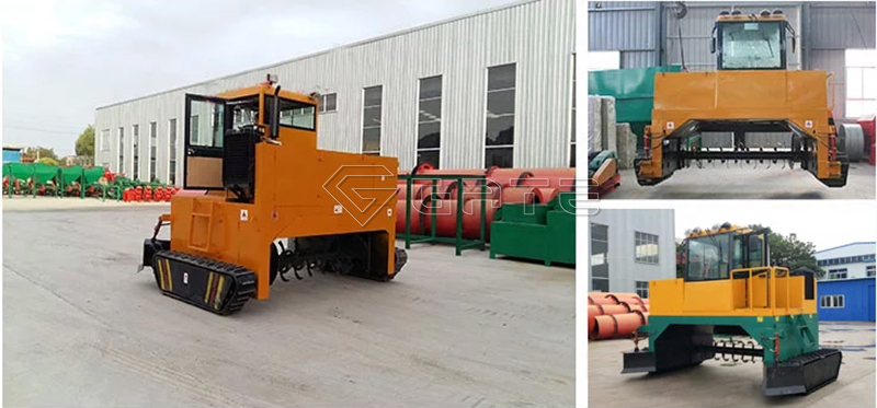 Organic fertilizer windrow compost turner price