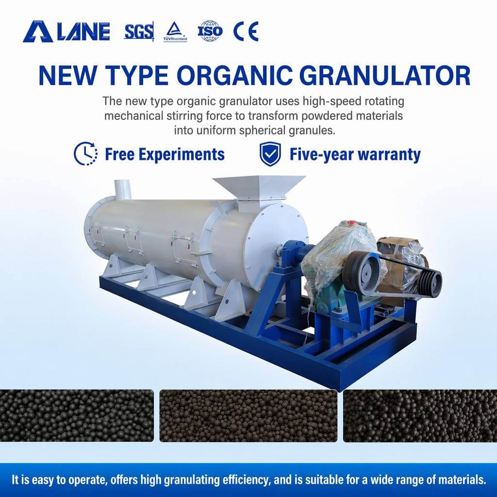 Animal Manure Organic Fertilizer Mixing Granulator Manfacturer