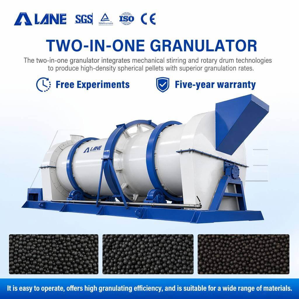 Animal Waste New type organic fertilizer Granulator Manfacturer