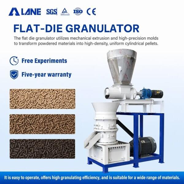 Chicken Manure Flat Die Granulator